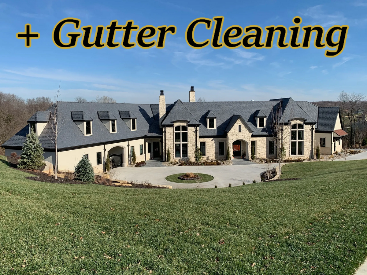 Slate or Faux Slate Roof Yearly Maintenance Plan + Gutter Cleaning
