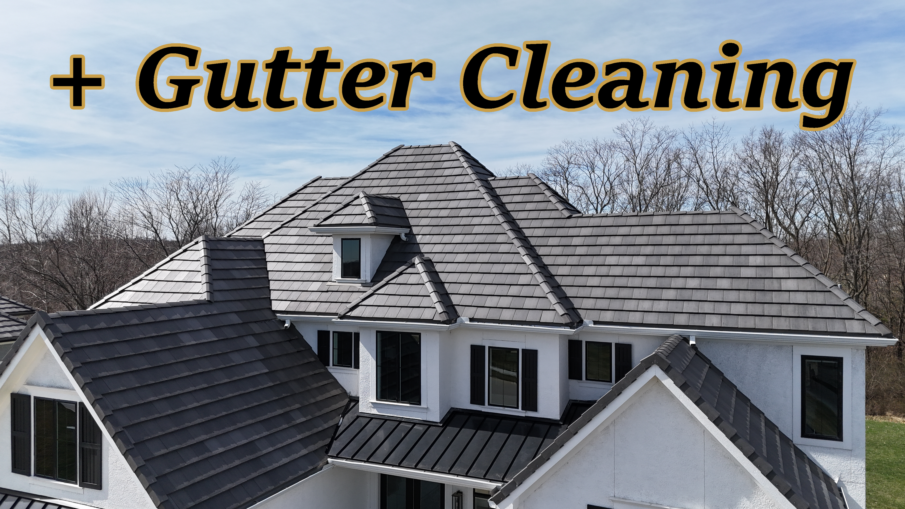 Concrete Tile Roof Yearly Maintenance Plan + Gutter Cleaning